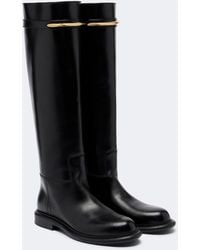 Givenchy - Pinch Embellished Leather Knee-High Boots - Lyst
