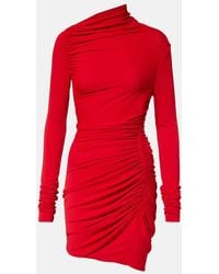 Rick Owens - Lilies Svita Jersey Ruched Minidress - Lyst