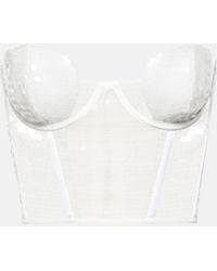 Nensi Dojaka - Bridal Sequined Bustier - Lyst