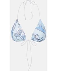 PUCCI - Orchidee Bikini Top - Lyst