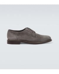Brunello Cucinelli - Suede Derby Shoes - Lyst