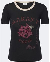 Isabel Marant - Kiliann Printed Linen T-Shirt - Lyst