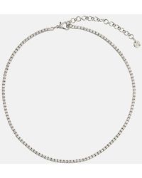 SHAY - 18kt White Gold Choker With Diamonds - Lyst