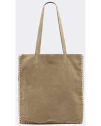 Prada - Shopper Large Aus Veloursleder - Lyst