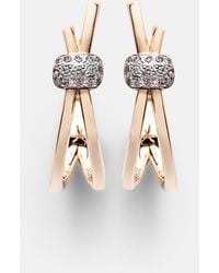 Pomellato - Together 18Kt Rose Earrings With Diamonds - Lyst