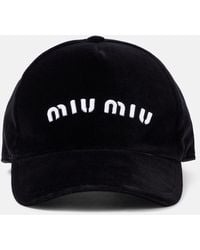 Miu Miu - Baseballcap aus Denim - Lyst