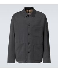 Moncler - Wool-blend And Down Overshirt - Lyst