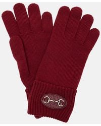 Gucci - Gants Horsebit En Laine - Lyst