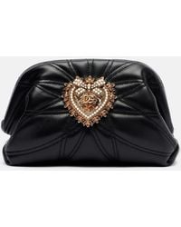 Dolce & Gabbana - Devotion Small Leather Shoulder Bag - Lyst