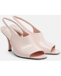 TOTEME - Leather Slingback Sandals - Lyst