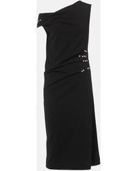 Dries Van Noten - Verziertes Midikleid Aus Jersey - Lyst