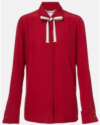Max Mara - Bluse Apollo Aus Seiden-Crepe - Lyst
