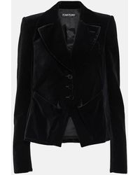 Tom Ford - Single-breasted Cotton Velour Blazer - Lyst