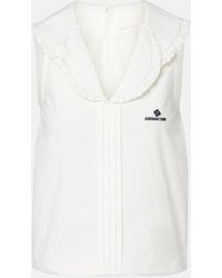 ShuShu/Tong - Ruffled Cotton Top - Lyst