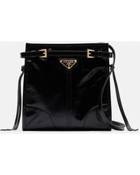 Prada - Bonnie Mini Leather Shoulder Bag - Lyst