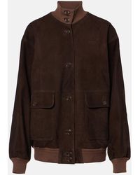 Prada - Chaqueta Bomber De Ante - Lyst