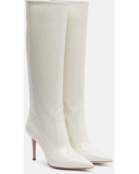 Gianvito Rossi - Hansen 85 Patent Leather Knee-High Boots - Lyst