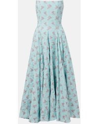 Markarian - Rousseau Floral Cotton-Blend Midi Dress - Lyst