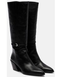 STAUD - Austin Leather Knee-High Boots - Lyst