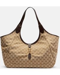 Gucci - Mercato Gg Canvas Large Tote Bag - Lyst