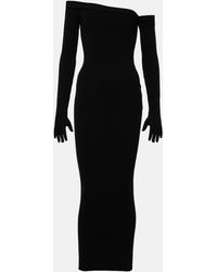 Jean Paul Gaultier - Asymmetric Maxi Dress With Gloves - Lyst