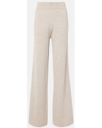 Max Mara - Wilma Knitted Wool Wide-Leg Pants - Lyst