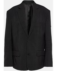 Balenciaga - Blazer Aus Wolle - Lyst