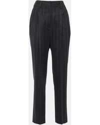 Blazé Milano - Banker Pinstripe Wool Straight Pants - Lyst