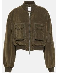 Blumarine - Velvet Bomber Jacket - Lyst
