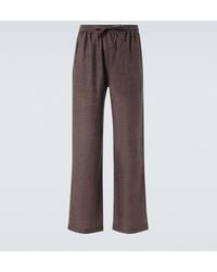 Saman Amel - Pantalones Anchos De Lino - Lyst