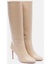 Aquazzura - Sellier 85 Leather Knee-High Boots - Lyst