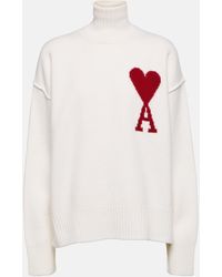 Ami Paris - Ami De Cour Wool Turtleneck Sweater - Lyst