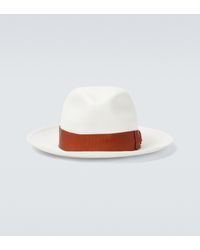 Borsalino Monica Straw Panama Hat - Multicolour