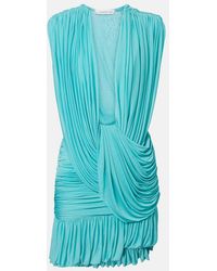 Christopher Esber - Ripple Draped Asymmetric Minidress - Lyst