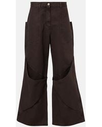 The Attico - High-Rise Wide-Leg Jeans - Lyst
