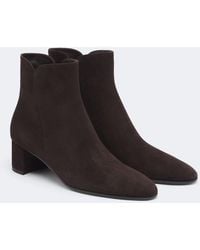 Gianvito Rossi - Lisa Suede Ankle Boots - Lyst