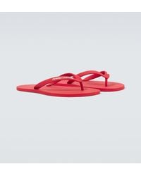 Christian Louboutin - Logo Thong Sandals - Lyst