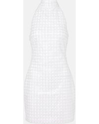 ROTATE BIRGER CHRISTENSEN - Bridal Embellished Halterneck Minidress - Lyst