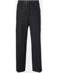 Maison Margiela - Cotton And Silk-Blend Straight Pants - Lyst