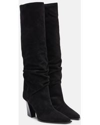 Jimmy Choo - Hart 85 Suede Knee-High Boots - Lyst