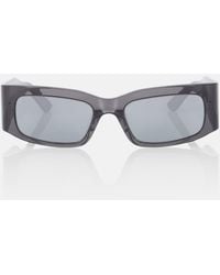 Balenciaga - Logo Rectangular Sunglasses - Lyst
