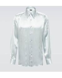 Tom Ford - Camisa de charmeuse de seda - Lyst
