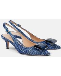 Gianvito Rossi - Jaipur 55 Boucle Slingback Pumps - Lyst