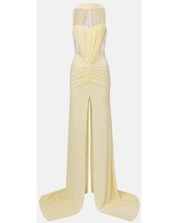 David Koma - Ruched Halterneck Gown - Lyst