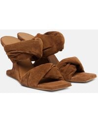 Rick Owens - Twisted Cantilever 80 Suede Mules - Lyst