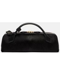Alaïa - Le Teckel Small Suede Clutch - Lyst