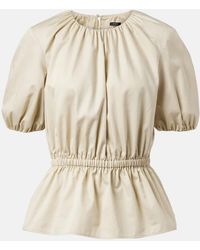 JOSEPH - Top Merlin Aus Baumwollsatin - Lyst