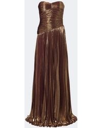 retroféte - Sabba Plisse Lame Gown - Lyst