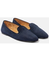 The Row - Tippi Suede Slip-On Loafers - Lyst