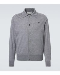 Ami Paris - Cardigan En Laine - Lyst
